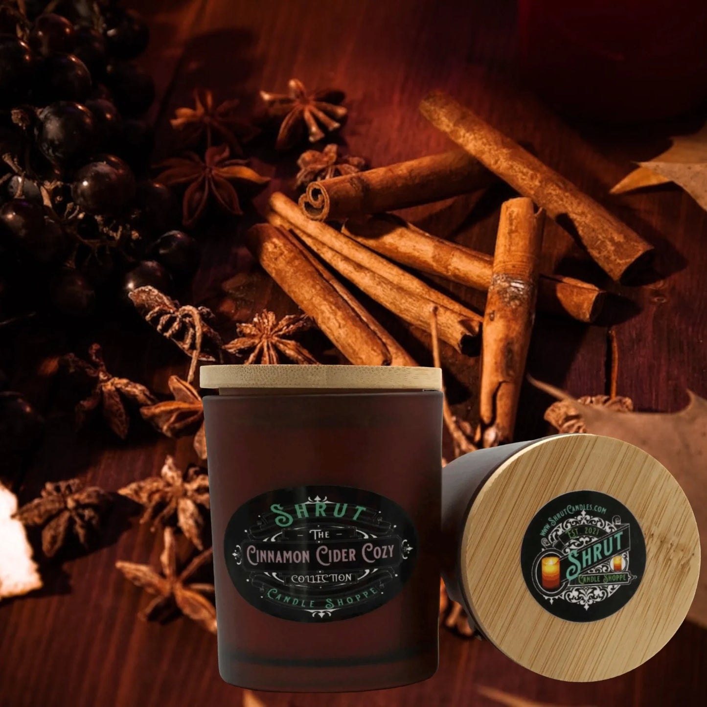 Cinnamon Cider Cozy Homemade, Hand-Poured Scented Candle