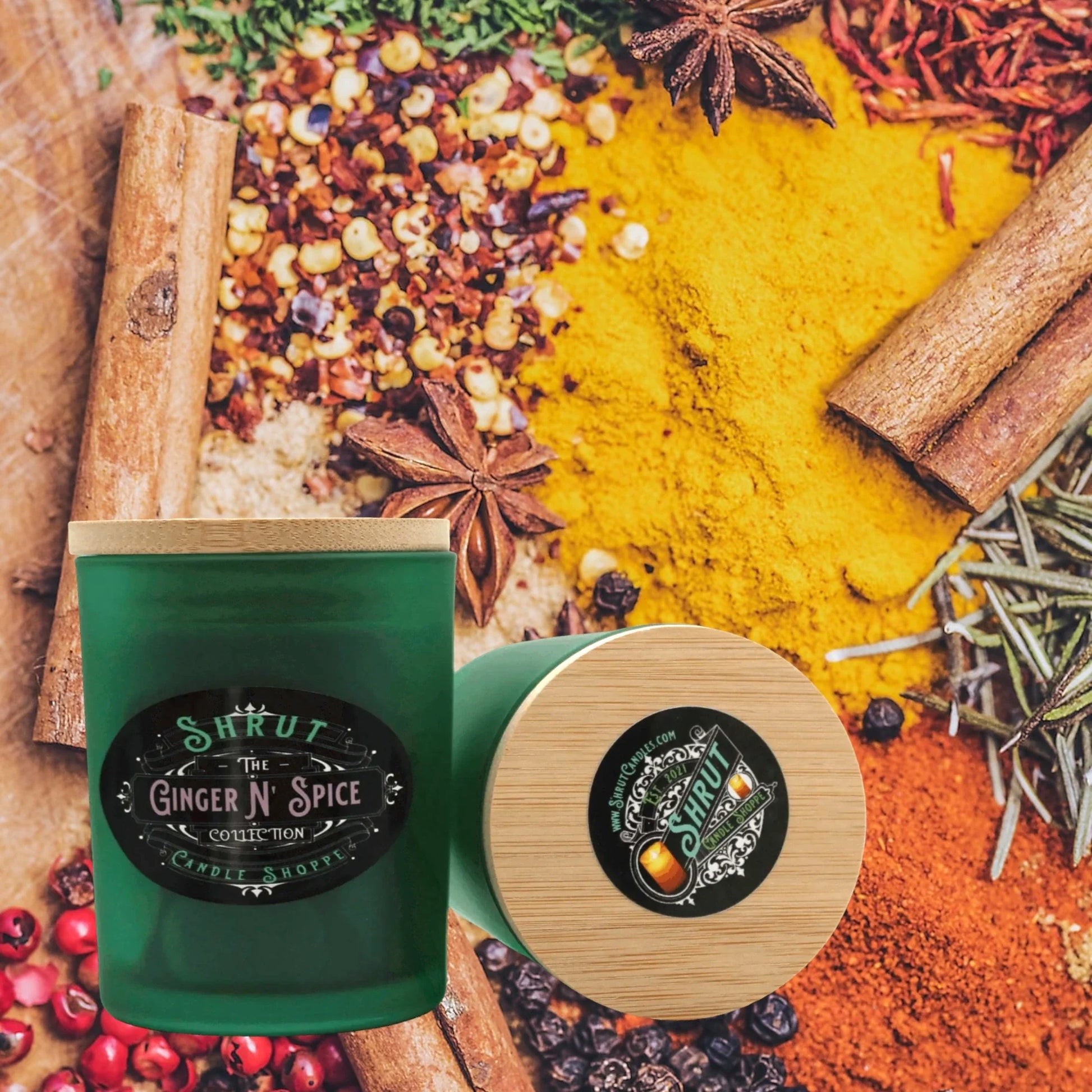 Ginger N' Spice Scented Candle - Embark on a Nostalgic Journey